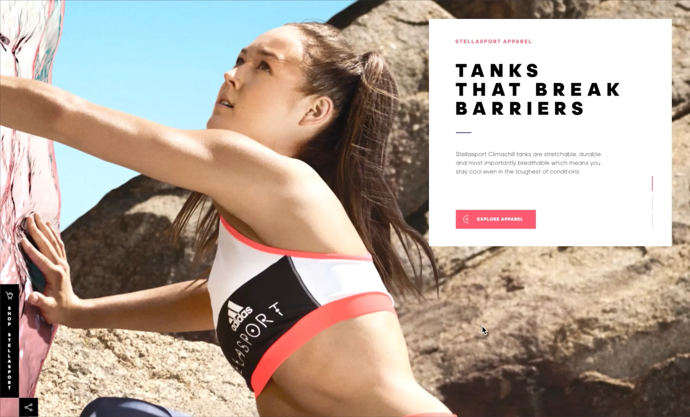 Stella Sport “Tanks that break barriers” product story